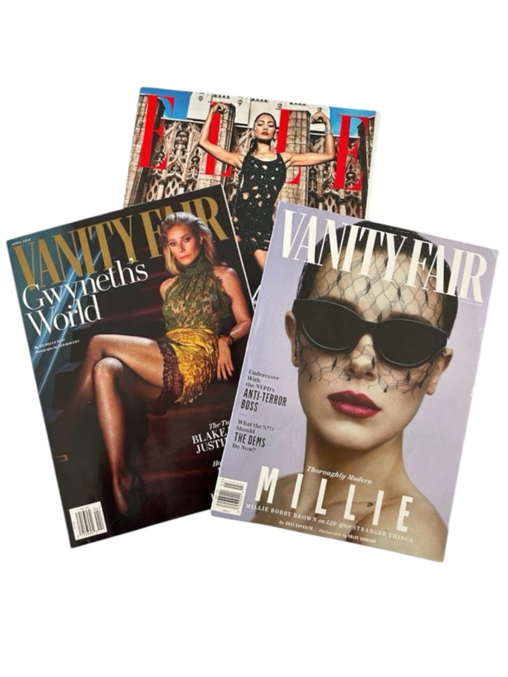 Magazine Bundle - Set of 3: Vanity Fair (March - April 2025) & ELLE (Sept 2023)